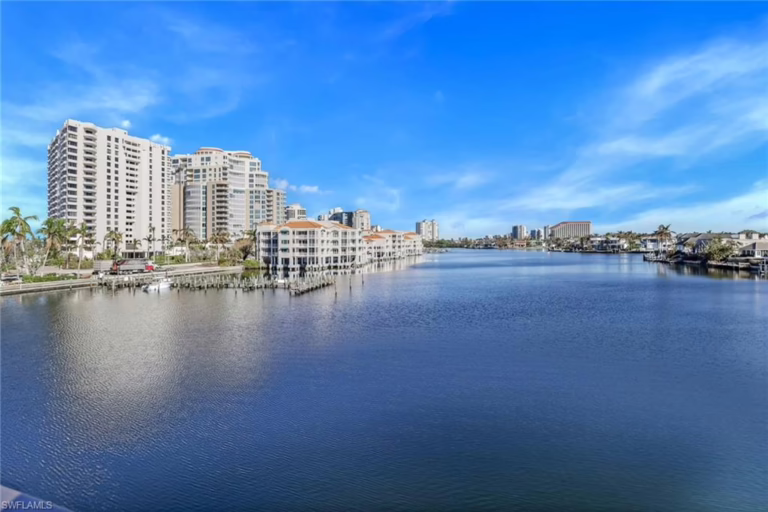 Drone photo of Ardissone at Park Shore condos in Naples, FL