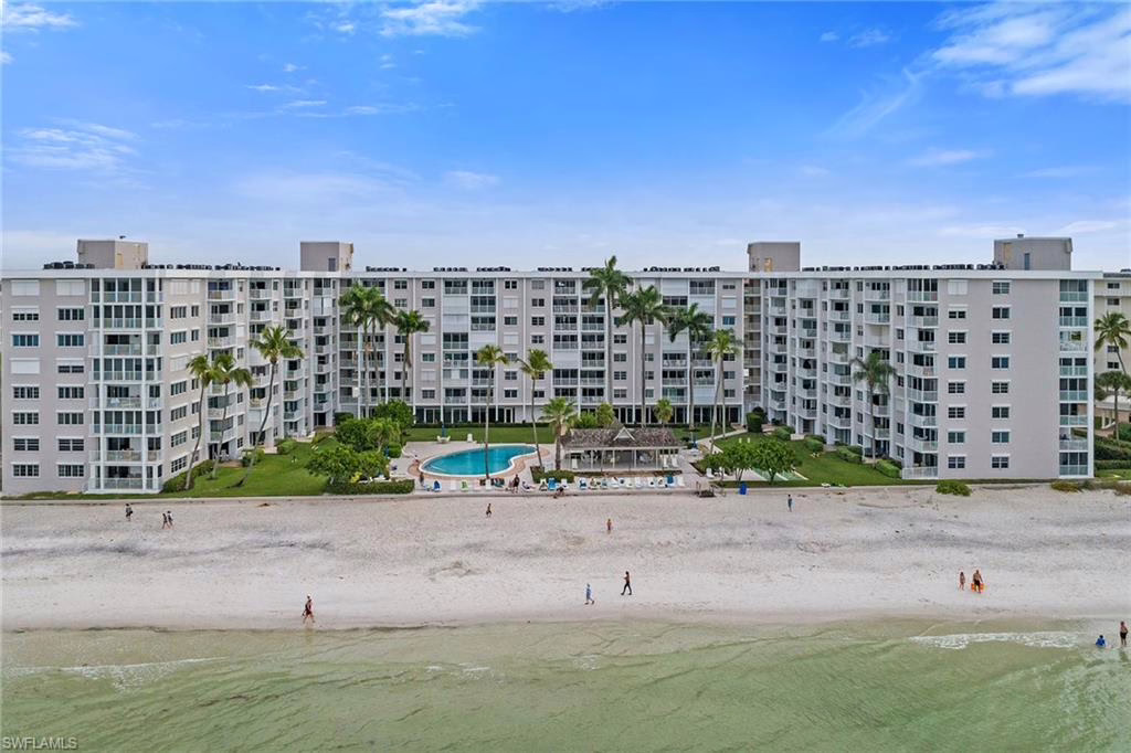 Drone photo of Naples Continental condominiums in Naples, Florida