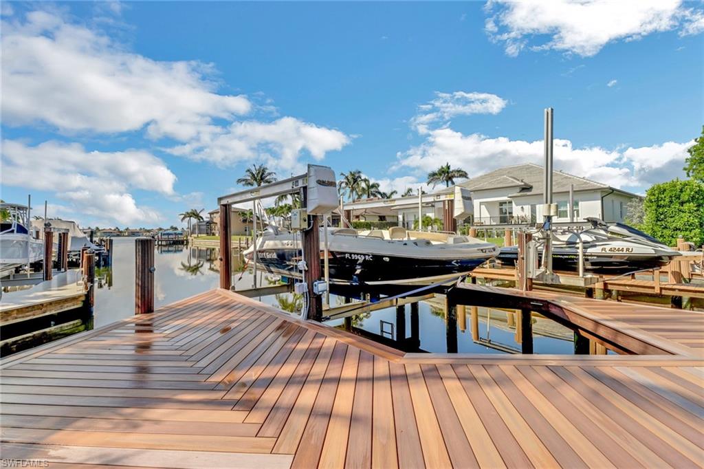 Waterfront dock in Naples, Florida
